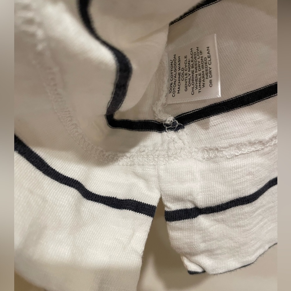 White and Black Striped T-Shirt - Picture 3 of 3